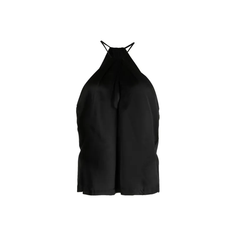 NILI LOTAN Edwige Halterneck Silk Top-0