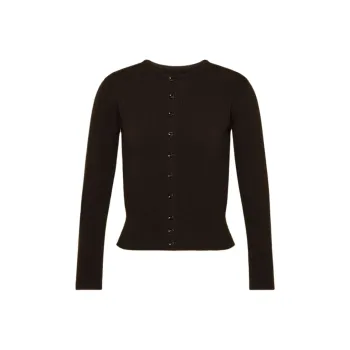 Maison Margiela Cropped Crewneck Cardigan