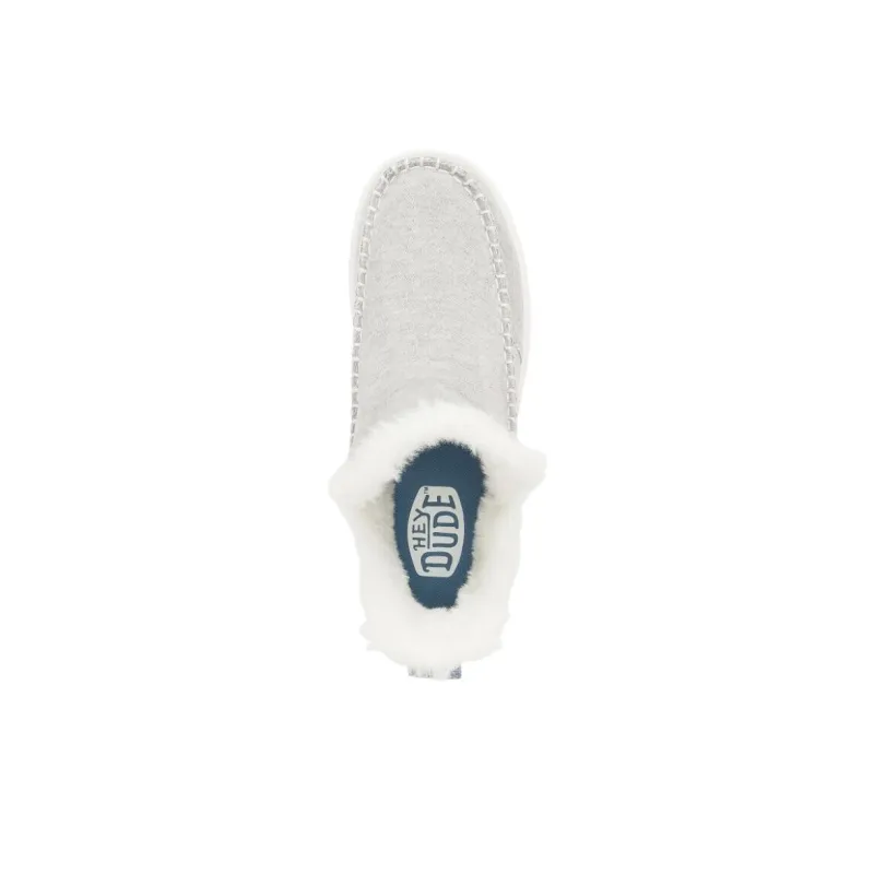 Heydude Camden Brushed Cozy Casual Single Shoes Women's Gray-3