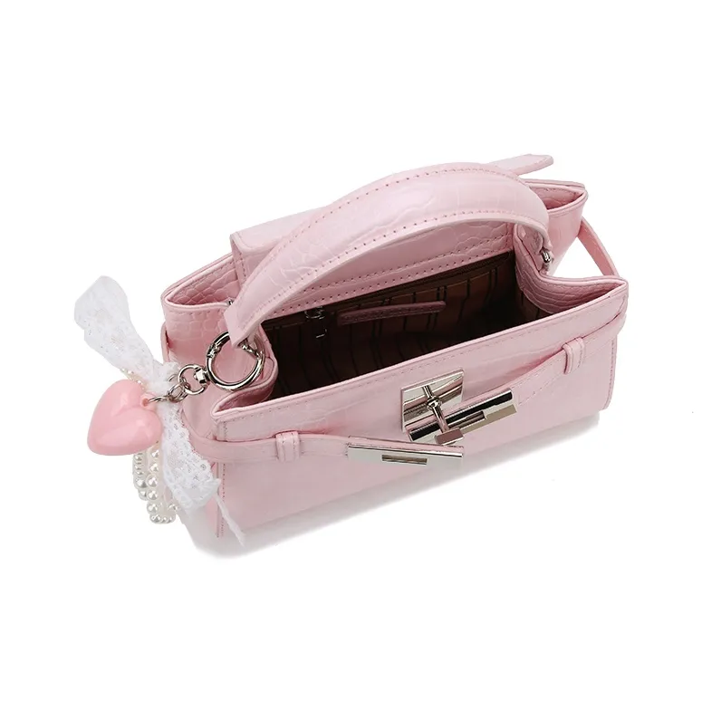 Carit&Koty Polyurethane Handbag Women's Pink-3