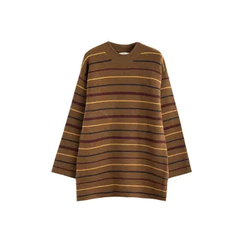 Tonlion Knitwear Women's Vintage Brown
