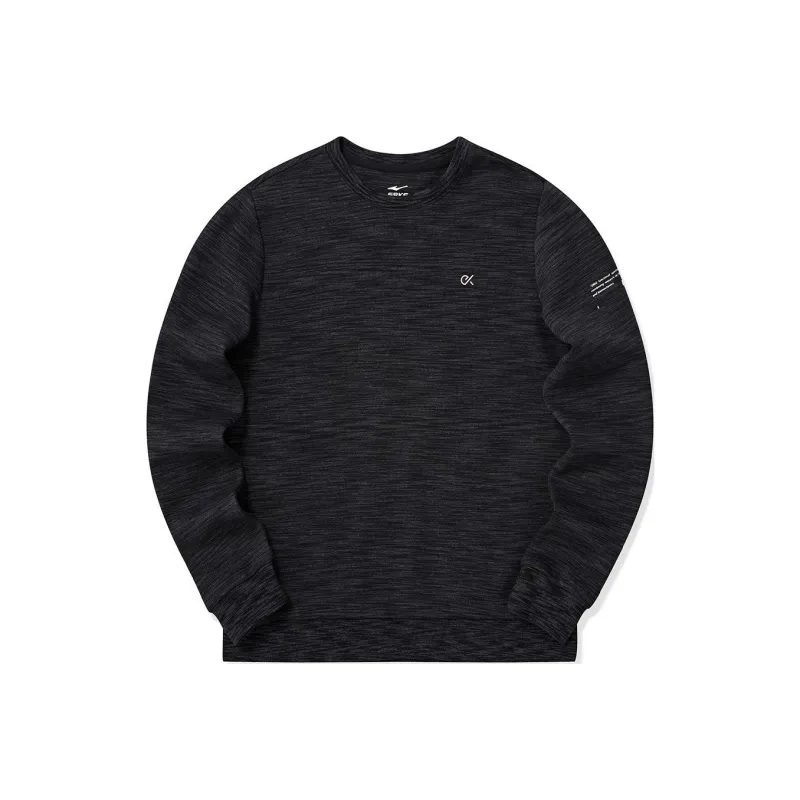 Erke Sweatshirt Women's Wood Grain Black Heather Gray-0