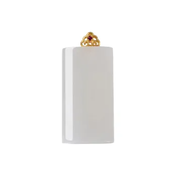 Execute The Blessing Hetian Jade Pendants White Jade Unisex