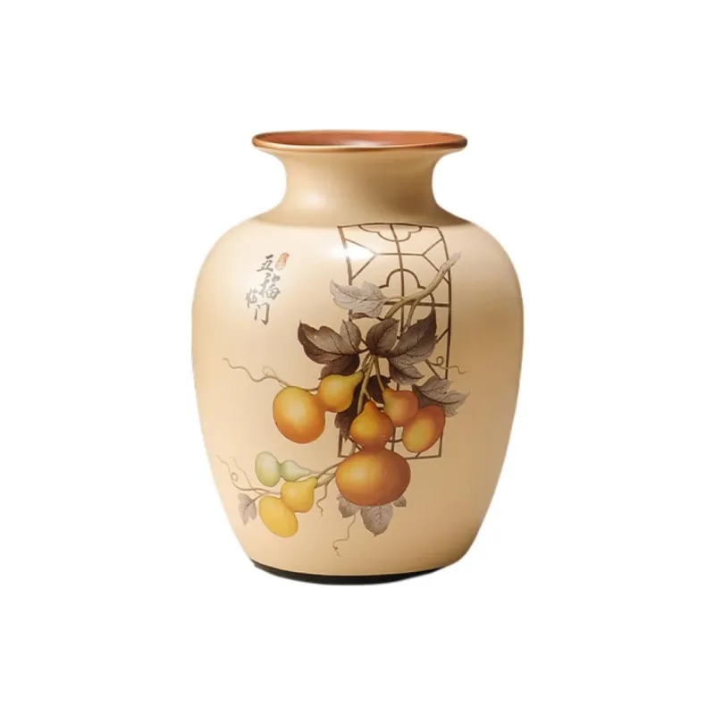 Watermelon Vine Ceramic Vase Decorative Item-2