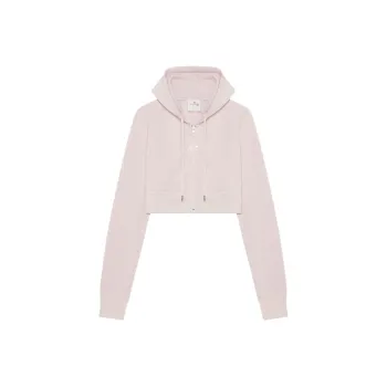 COURREGES Tracksuit Interlock Cropped Jacket 'Powder Pink'