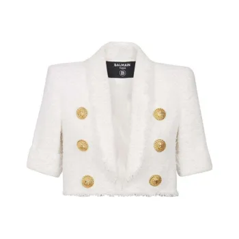 BALMAIN Tweed Cropped Jacket