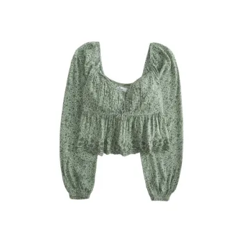 Hollister Shirt Women's Mint Green