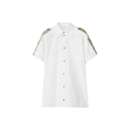Burberry Short Sleeved Check Printed Shirt