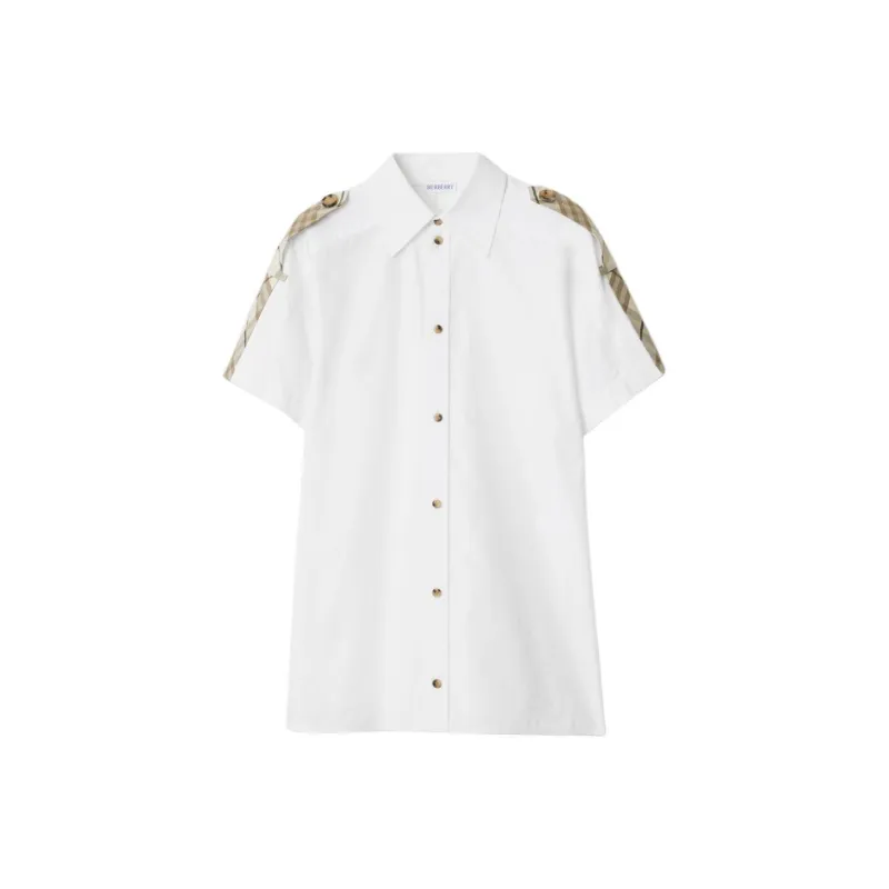 Burberry Short Sleeved Check Printed Shirt-0