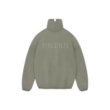 Fear Of God Athletics Women's Suede Fleece Mock Neck Clay