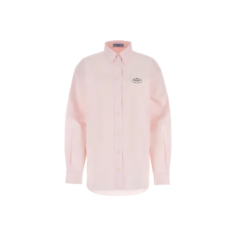 PRADA Logo Detailed Oversized Shirt-0
