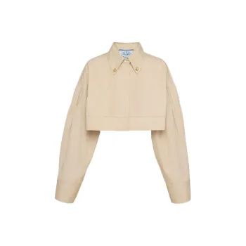 PRADA Pleated Cropped Jacket