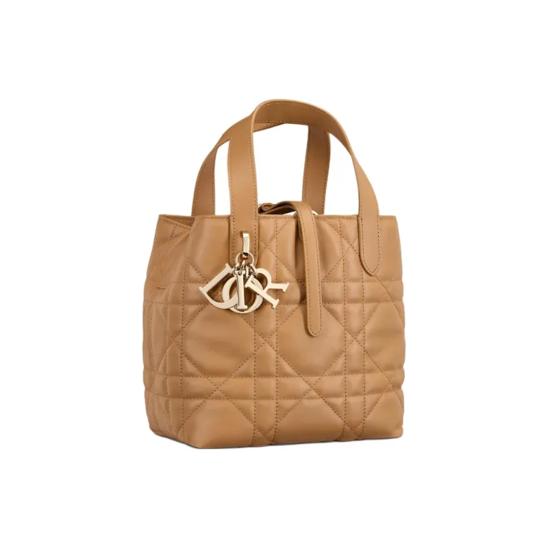 DIOR Toujours Cow Leather Native Bag, One Shoulder Handbag Small Size Women's Light Gold-2
