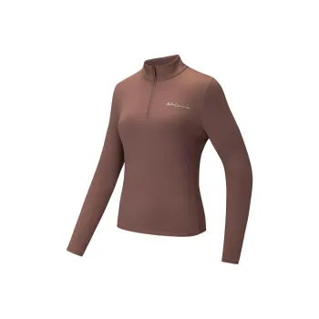 Anta Variety Training Collection Polo Shirt Women's Rich Coffee