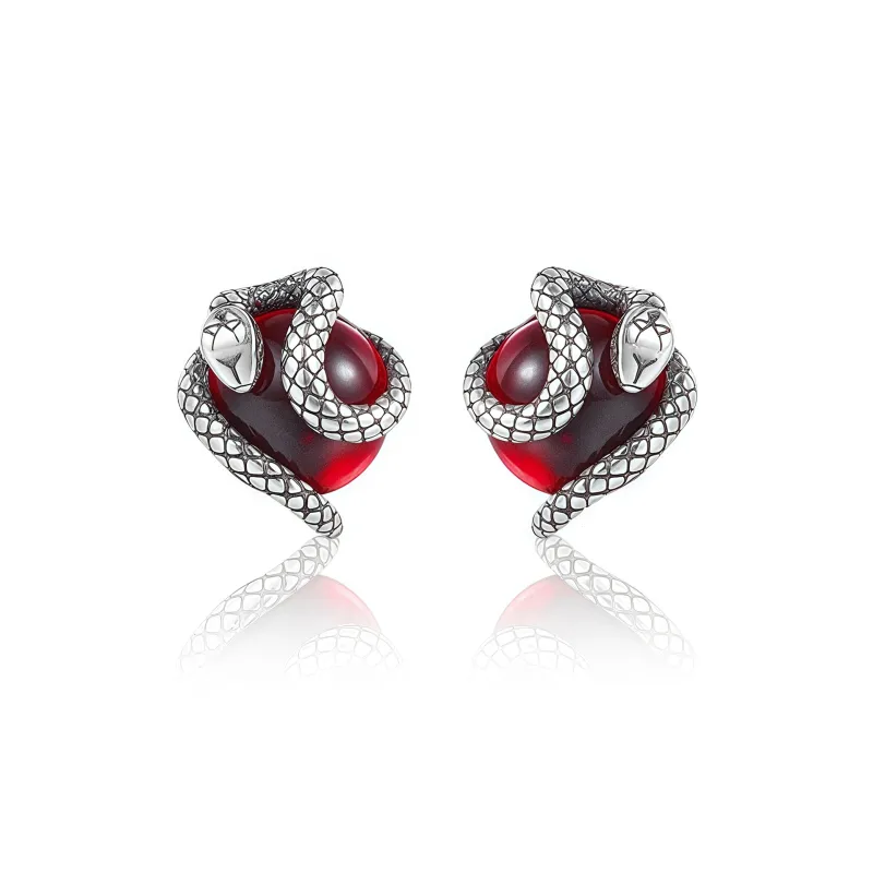KING OF BLING 925 Sterling Silver Stud Earrings Unisex-0