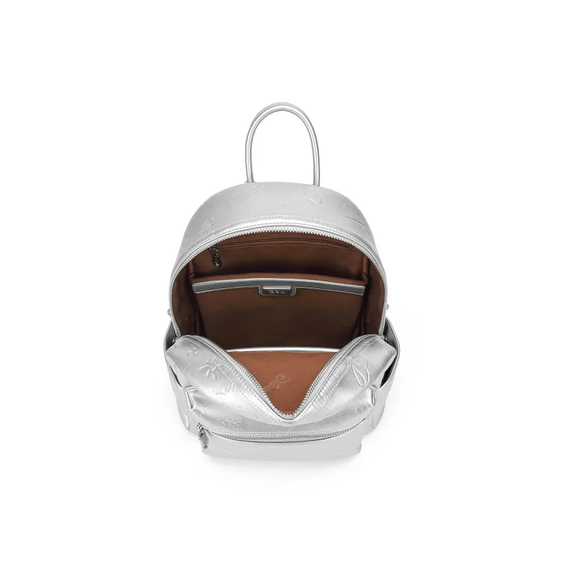 Disney Mickey Series PU Backpack Women's Silver/Pink/Ecru-4