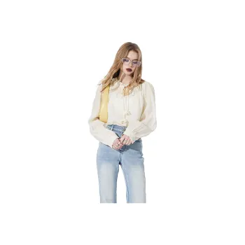 ELF SACK Shirts Women's Romantic Beige Apricot