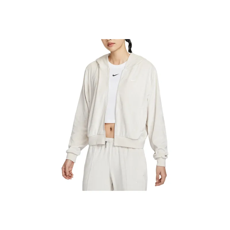 Nike Sportswear Chill Knit Jackets & Coats Women's Sail White-0