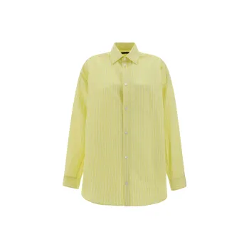 Balenciaga Cocoon Shirt 'Light Yellow/White'