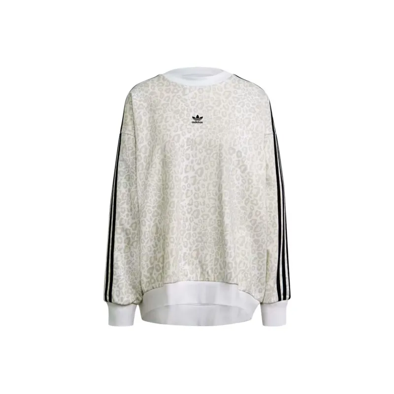 Adidas Originals Sweatshirt Women's Leopard Print/White-0