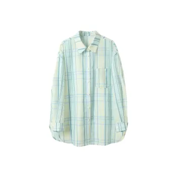 3COLOUR Shirt Women's Glacier Blue Plaid