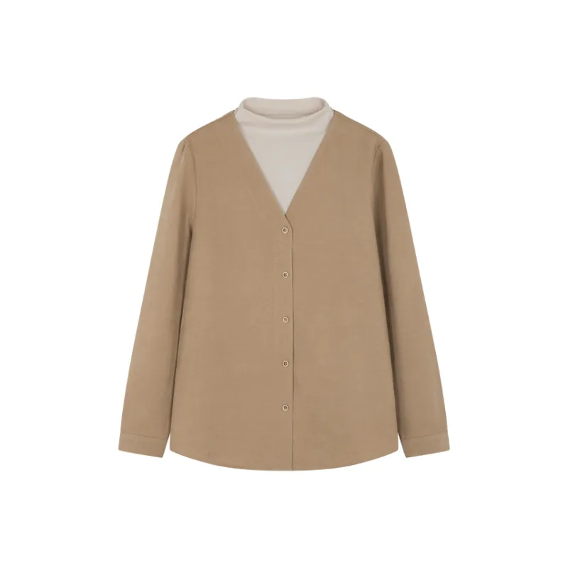 Mo Han Yi Mei New Year Shirt Women's Khaki-0