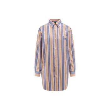 ETRO Logo Embroidered Striped Shirt