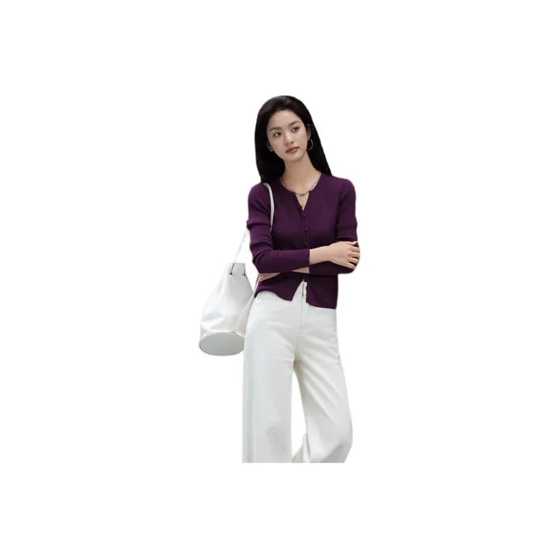 【dme】 Knitwear Women's Dark Purple-0