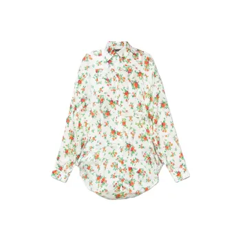 Balenciaga Shirt Loose Fit Style Women's White