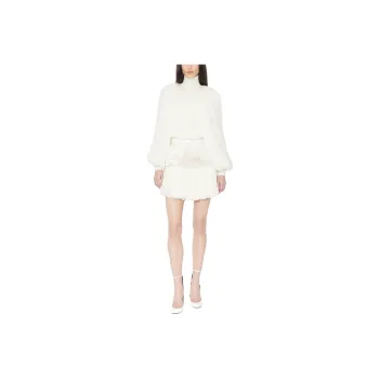 Alaia Knitted Fringed Jumper