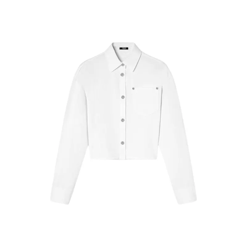 VERSACE La Medusa '95 Cropped Shirt-0