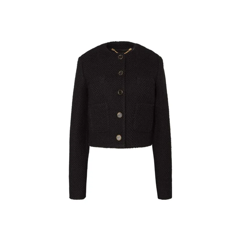 ALTUZARRA Bernadette Warp-knit Cropped Cardigan-0