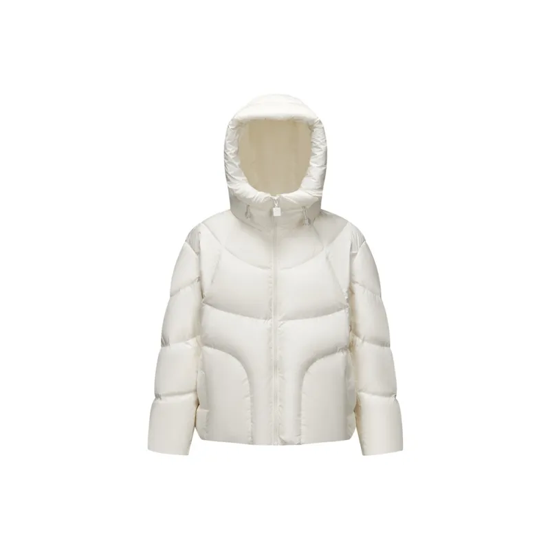 SEM/R Relaxed Oversized Hooded Down Jacket Mid Length Women's-2