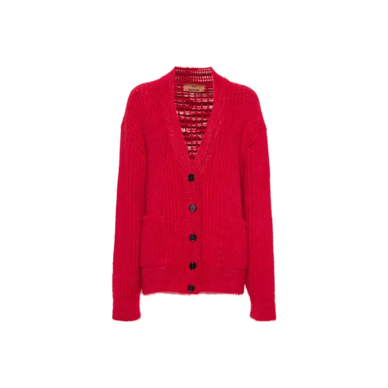 MISSONI Brushed Ribbed Cardigan-0