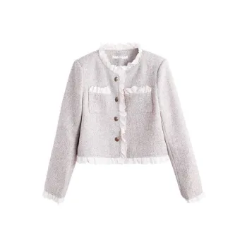 Tonlion Jackets Coats Women's Light Heather Gray