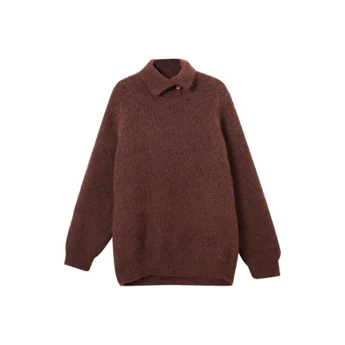 SUSANSAN Knitwear Women's Coffee