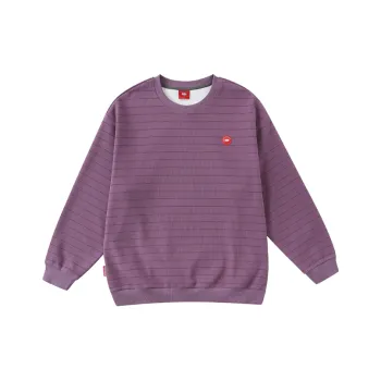Checkitout Sweatshirt Unisex Purple/Brown Fine Grained