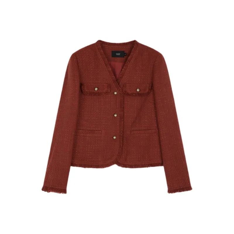 Mo Han Yi Mei New Year Jacket Women's Red-0