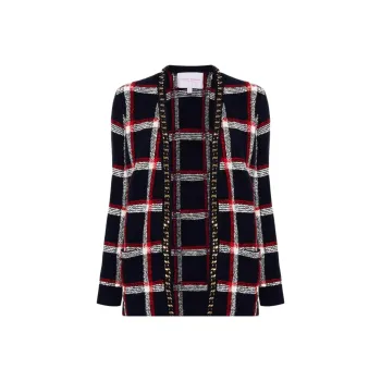 CarolinaHerrera Checked Cardigan
