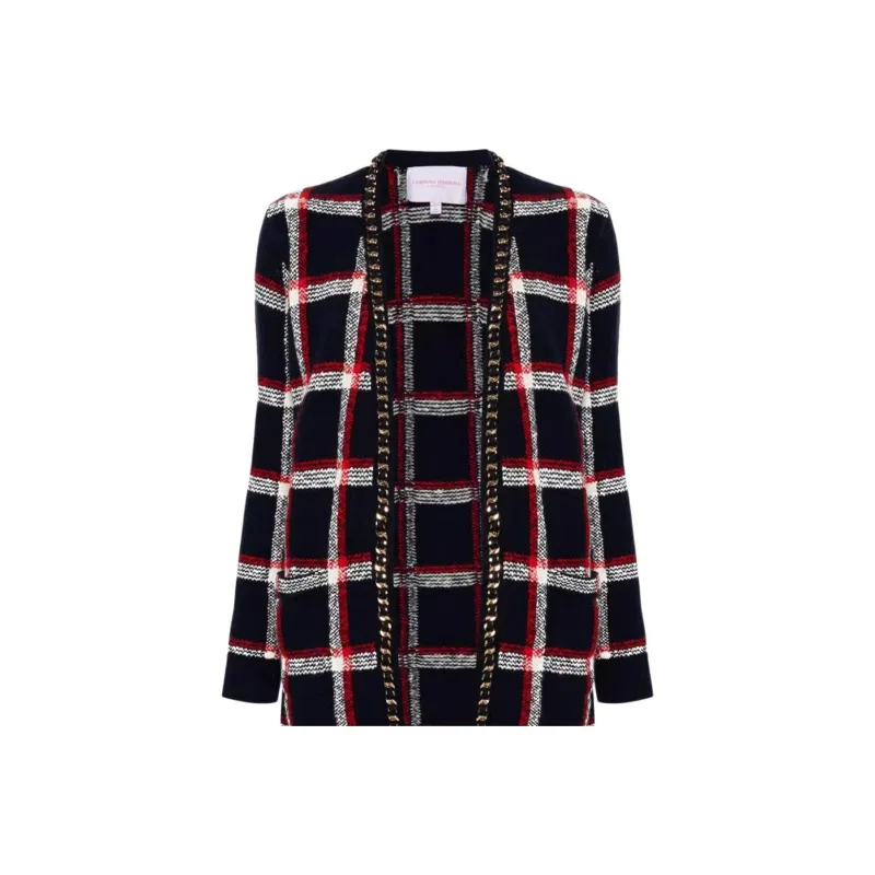 CarolinaHerrera Checked Cardigan-0
