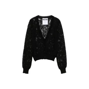 MOSCHINO Raschel-knit Cardigan