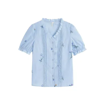 Inman Shirts Women's Sky Blue