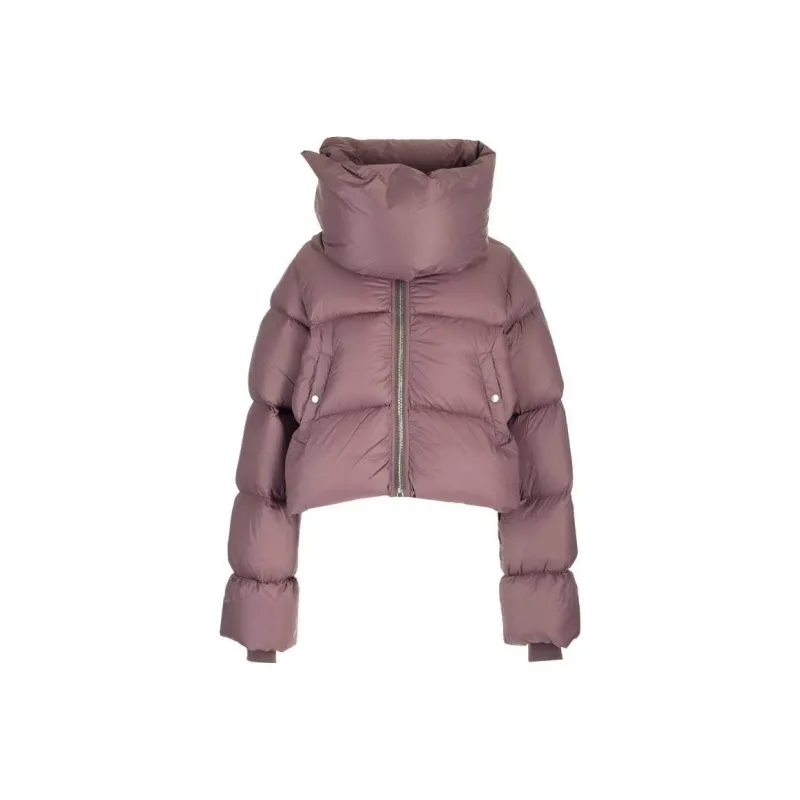RICK OWENS Funnel Neck Jacket 'Amethyst'-0