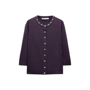 ZARA Knitwear Women's Marine Plum