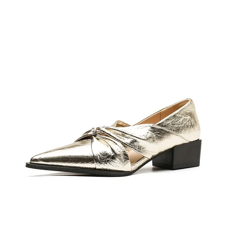 TADSW High Heels Women's Gunmetal/Gold/Black-2