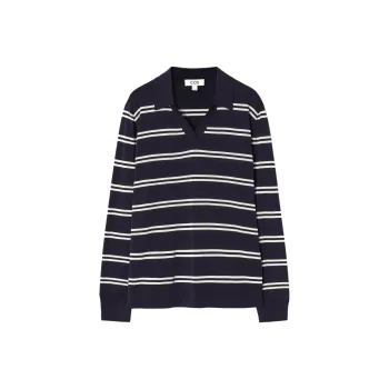 COS Polo Shirt Women's Navy Blue