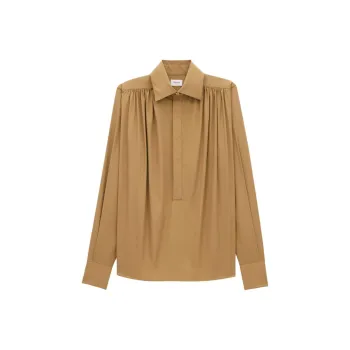 SAINT LAURENT Shirt Women's Dark Beige