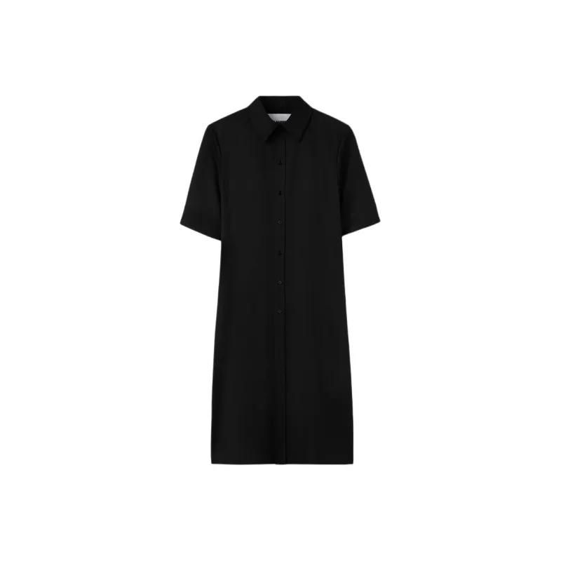 JIL SANDER Lightweight Gabardine Long Shirt-0