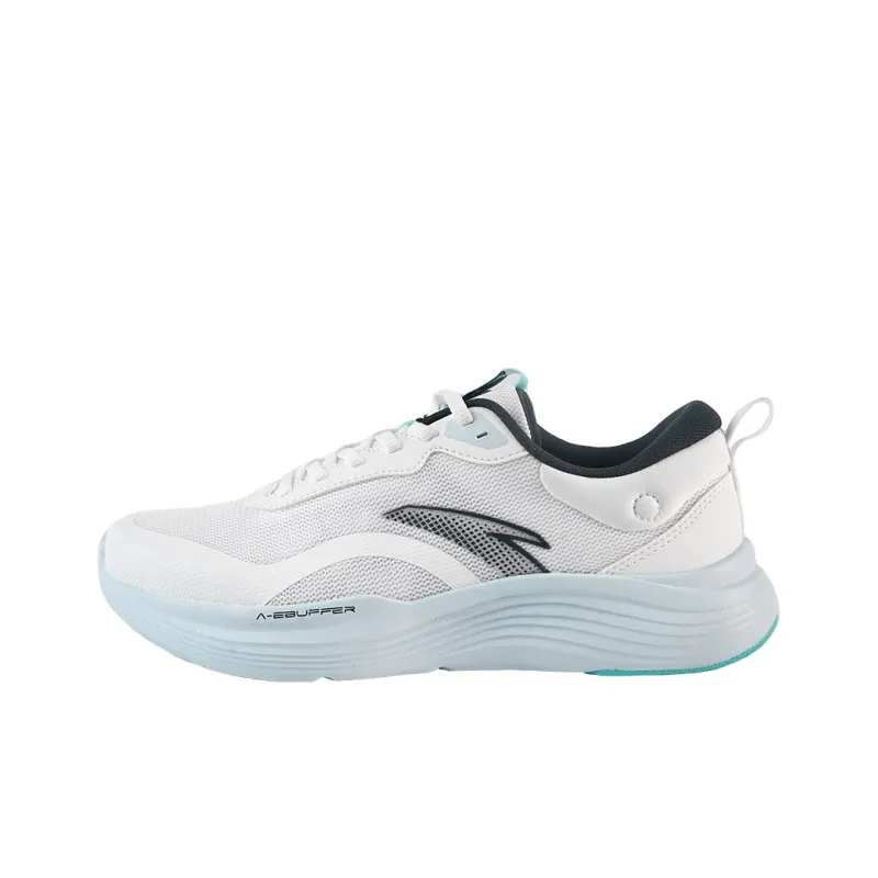 Anta Variety Training Collection Anti Slip Wear Resistant Low Top Casual Running Shoes Men's Papyrus White Black-9