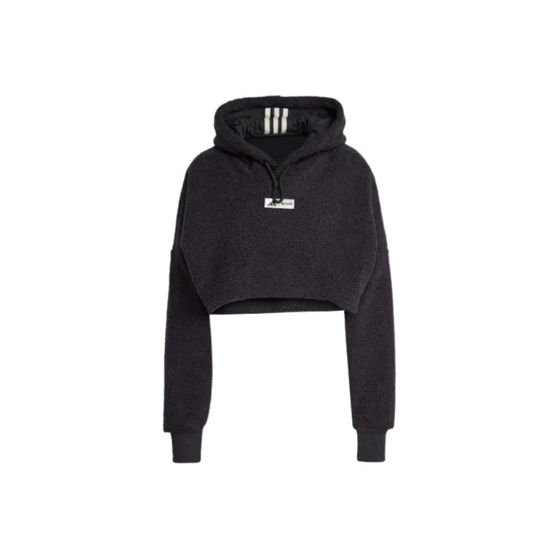 Adidas Moon Boot Cropped Hoodie Black-0